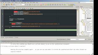 Observer Design Pattern Handling Multithreading part 1 of 2  Example using Java [upl. by Sacci177]