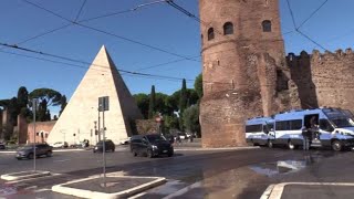 Roma Ostiense presidiata lintera area della manifestazione proPalestina [upl. by Crane]