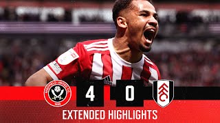 Sheffield United 40 Fulham  Extended EFL Championship highlights  Blades secure playoffs 🔥 [upl. by Egan973]