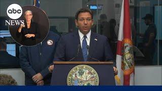 Gov DeSantis gives update ahead of Hurricane Milton making landfall [upl. by Nnylhsa]