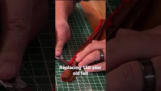 Replacing felt Broadwood piano [upl. by Antonietta]