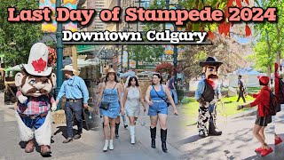 Calgary Stampede 2024 Last Day at Downtown Calgary Alberta Canada stampede calgary canada [upl. by Teplitz]