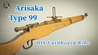 Diy Cardboard Rifle  Arisaka Type 99 [upl. by Ettennad]