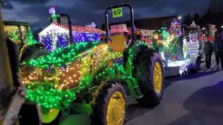 10th Annual Lighted Tractor Parade Greenwich NY 2022 [upl. by Tower]