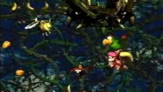 Donkey Kong Country 2  102 Walkthrough Part 24  Bramble Scramble [upl. by Renard]