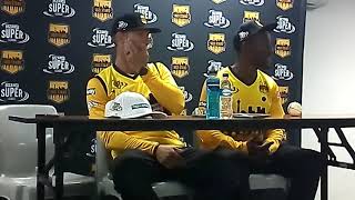 Rassie van der Dussen Nono Pongolo talk about Stars big win over Spartans [upl. by Nuncia116]