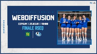 FINALE RSEQ Volleyball féminin Carabins contre Vert et Or [upl. by Imik]