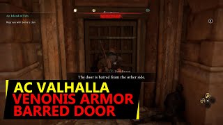 Venonis AC Valhalla Armor Location  How to get around barred door [upl. by Saunderson296]