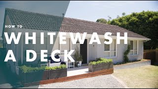 How To Whitewash A Deck  Bunnings Warehouse [upl. by Uel226]