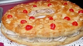 como hacer ROSCÓN DE REYES de hojaldre receta FÁCIL RÁPIDA Y ECONÓMICA [upl. by Nevin339]