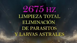 DESTRUYE BAJAS FRECUENCIAS ENTIDADES PARASITOS Y LARVAS ASTRALES  2675 HZ [upl. by Annayt]