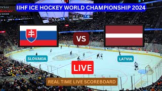 Slovakia Vs Latvia LIVE Score UPDATE Today Ice Hockey 2024 IIHF World Championship Match May 19 2024 [upl. by Mas]