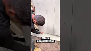 Accoya siding installation construction [upl. by Kahle]