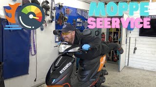 Oljeservice på Vento Dynamite scooter moped vlogg style [upl. by Parik]