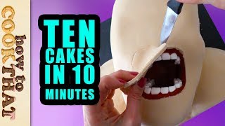 10 Amazing Cakes amp Desserts in 10 Minutes Compilation by How To Cook That Ann Reardon [upl. by Aliakam]