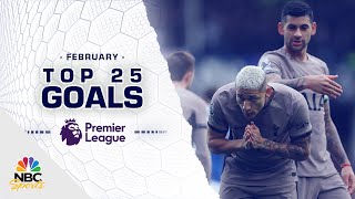 Top 25 Premier League goals of February 2024  NBC Sports [upl. by Reviere]