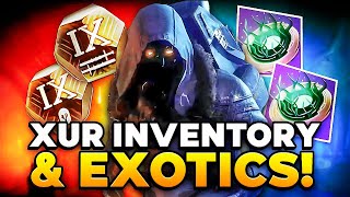 Destiny 2  XUR INVENTORY amp EXOTICS STREAM What does Xur have for July 26th [upl. by Enomal]