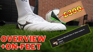 THE MOST EXPENSIVE BOOTS FOR HALF PRICE  Mizuno Morelia Neo Beta IV MIJ Overview [upl. by Nahtanoy554]