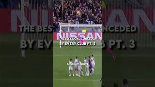 THE BEST GOAL CONCEDED BY EVERY CLUB PT 3 football youtubeshorts shorts [upl. by My]