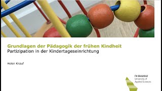 Partizipation von Kindern in Kindertageseinrichtungen [upl. by Koorb]