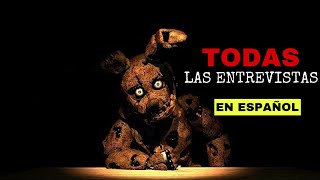 TODAS las ENTREVISTAS de FNAF en ESPAÑOL  ANIMACIÓN DE FIVE NIGHTS AT FREDDYS ANIMATION [upl. by Netsriik851]