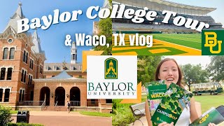 BAYLOR UNIVERSITY COLLEGE TOUR  Campus Life amp McLane Stadium  Plus Visiting Magnolia amp MORE Waco [upl. by Jarib962]