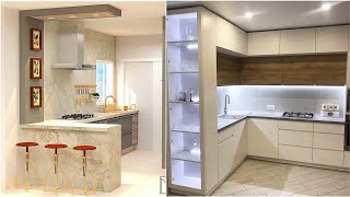 Modular Kitchen Design Ideas 2024  Open Kitchen Cabinet Colors Modern Home Interior Design Ideas 4 [upl. by Tiphani]