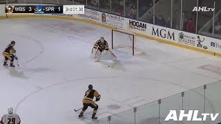 AHL goalie Tristan Jarry becomes the first goaltender in WilkesBarreScranton history to score [upl. by Cerellia958]