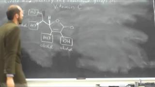 Circle and Identify Functional Groups In an Organic Molecule Vitamin C 001 [upl. by Parlin966]