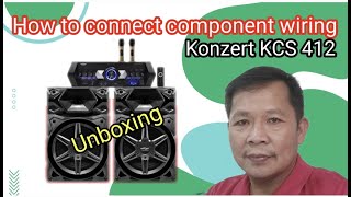 How to connect wiring of component konzert KCS 412 [upl. by Wivestad755]