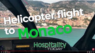 Arriving in Monaco by helicopter  Monacair from Nice airport [upl. by Weidar99]