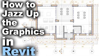 How to Jazz up Floor Plan Graphics in Revit Tutorial [upl. by Wiener]