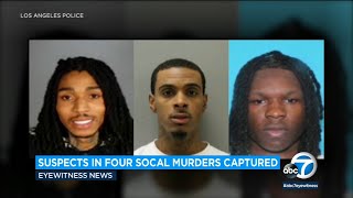 3 Chicago gang members captured for 4 LA murders [upl. by Hctub146]