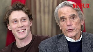 George MacKay and Jeremy Irons Read Munich  The Edge of War  Netflix [upl. by Frolick]