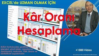 Excel ile Kar Oranı Hesaplama [upl. by Kirkpatrick854]