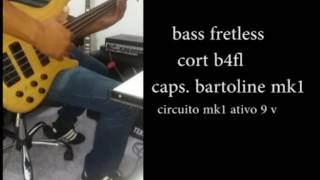 BASS FRETLESS CORT B4FL BARTOLINE MK1 [upl. by Assetnoc]