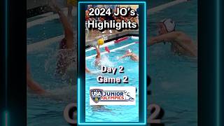 JO Day 2  Game 2  Water Polo Junior Olympics usawp olympics highlights [upl. by Burtis]