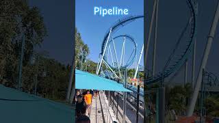 Pipeline Surf Coaster Off Ride SeaWorld [upl. by Ajidahk]