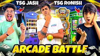 Tsg Jash 🆚 Tsg Ronish  Arcade Battle🎰  Who Wins 10000 Credit💳  Best Arcade Player 😮  Mann Vlogs [upl. by Aremat]