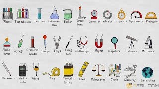 Laboratory Equipment Vocabulary Words List in English [upl. by Cyrilla]