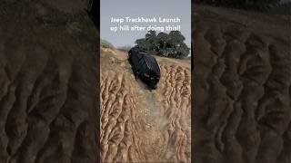 Insane Trackhawk launched up hill trx ram srt srt8 trackhawk dodge 1000hp hellcat fastcar [upl. by Inalaehak]