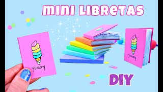 DIY MINI LIBRETAS CON SÓLO UNA HOJA DE PAPEL  Manualidades Fáciles Con Papel [upl. by Ritch]