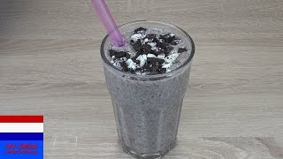 Milkshake met koekjes  Oreomilkshake met banaan in 2 minuten  supersimpel amp lekker [upl. by Manwell]