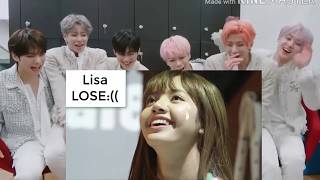 ASTRO REACTION TO BLACKPINKLisa VS Tzuyu TWICEARCHERY BATTLE [upl. by Cordeelia]