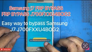 Samsung J7 FRP Bypass J700F [upl. by Raffarty459]