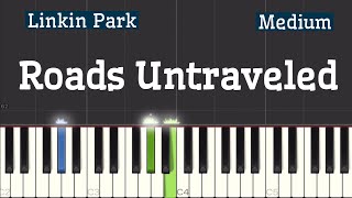 Linkin Park  Roads Untraveled Piano Tutorial  Medium [upl. by Willy]