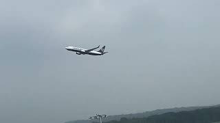 Ryanair Boeing 737800 takeoff at CologneBonn Airport [upl. by Aihsela]