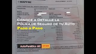 Conoce la Póliza de Seguro de tu Auto  Coberturas Limites y Deducibles [upl. by Okram]