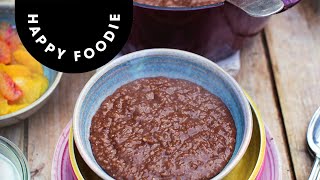 Jamie Olivers Chocolate Porridge  Super Food Family Classics [upl. by Ancel95]