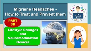 Migraine Prevention  Part 3B Lifestyle changes and neuromodulation devices For Pharmacy students [upl. by Annij]